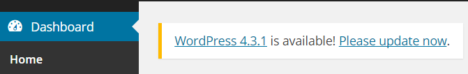 WordPress update