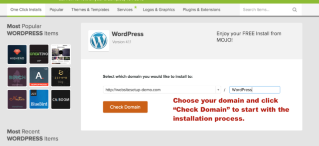 installing WordPress part 2