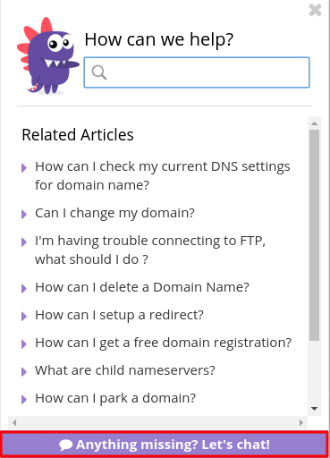 hostinger live chat connection