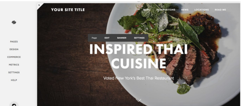 Squarespace website builder design options