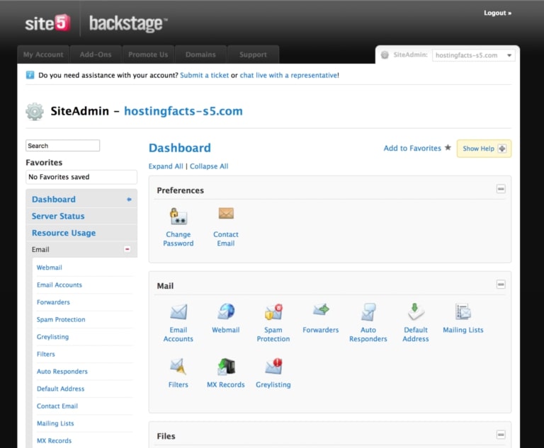 Site5 cPanel