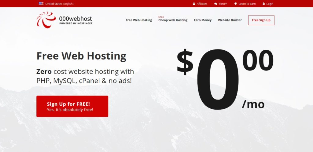 000WebHost Homepage