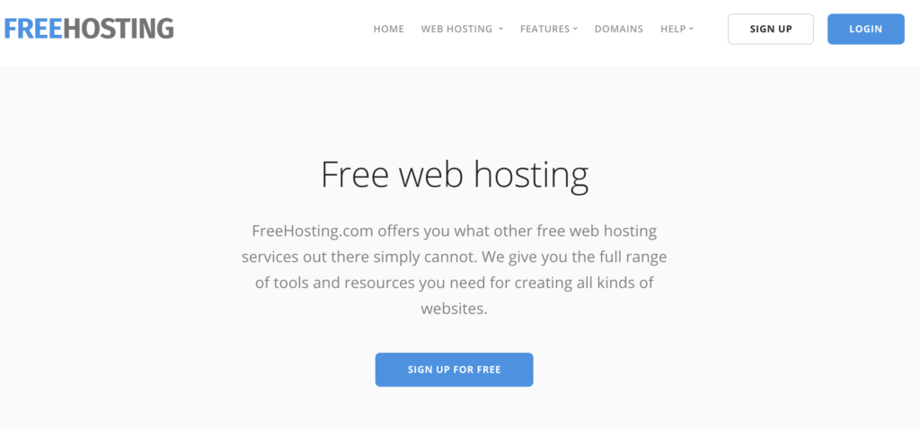 free hosting dot com