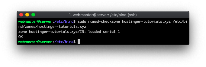 verifying dns zone