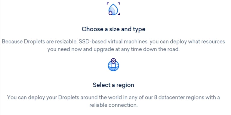 DigitalOcean droplets