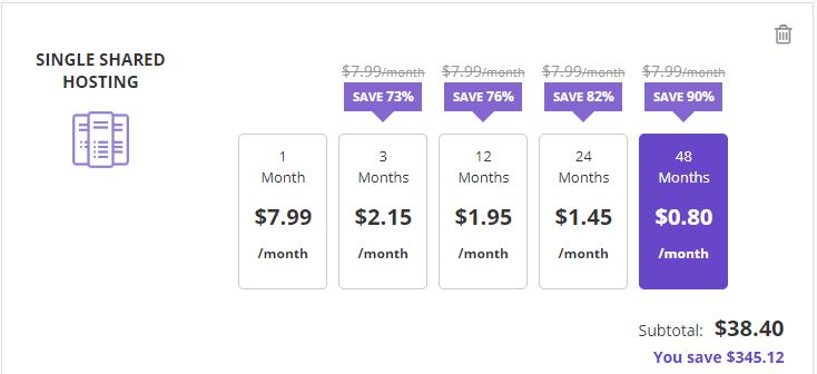 Hostinger pricing plans