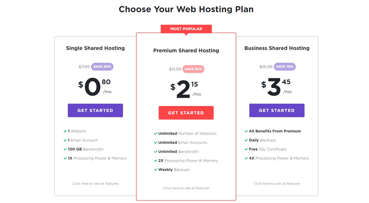 Hostinger pricing