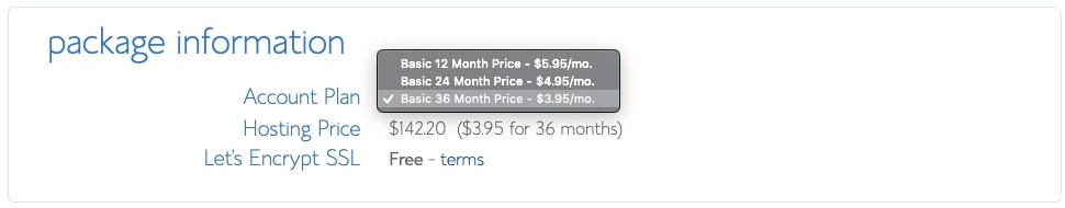 Bluehost Three Year Pricing