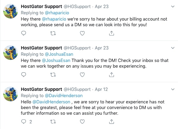 HostGator Cloud Social Media Support