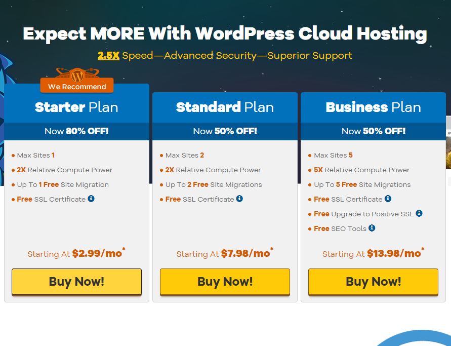 HostGator Cloud pricing