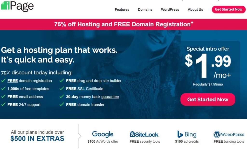 iPage pricing