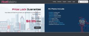 Hostmetro homepage