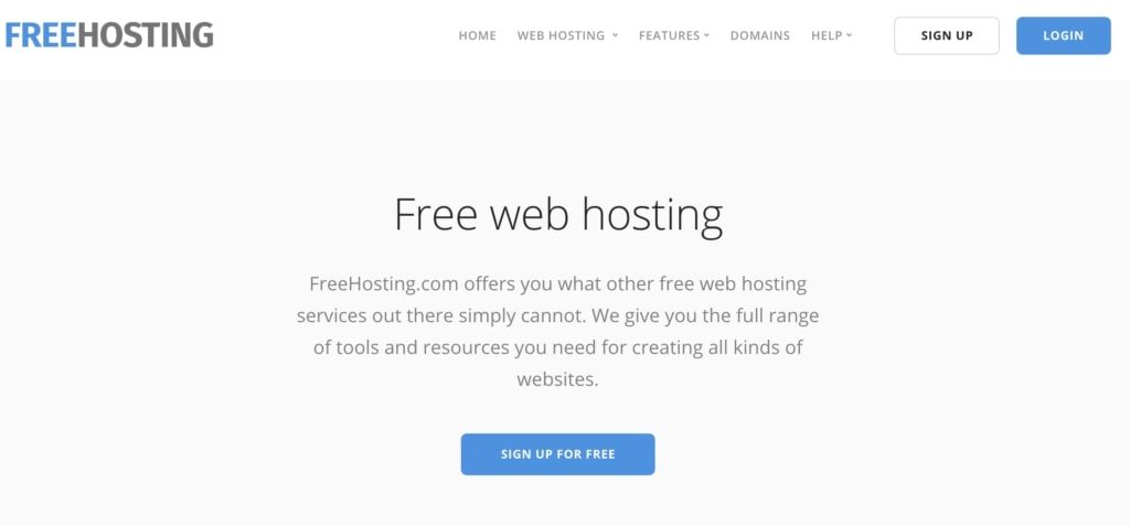 free hosting dot com