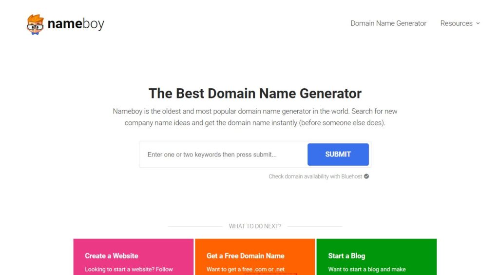 Nameboy domain generator