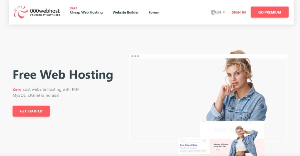 000WebHost Homepage