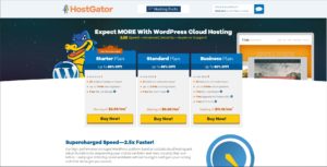 HostGator homepage