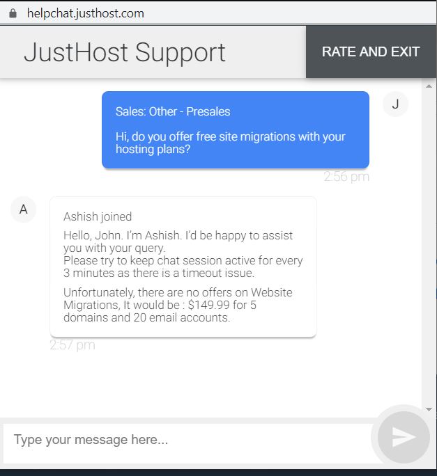 JustHost Support