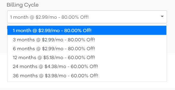 hostgator cloud billing cycle