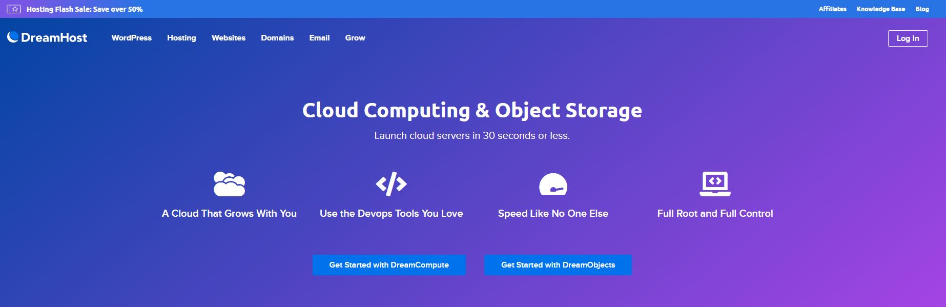 DreamHost cloud hosting