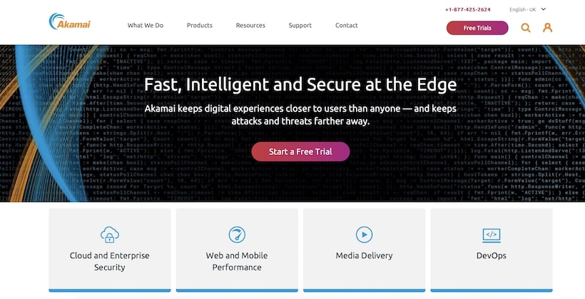 Akamai CDN Front Page