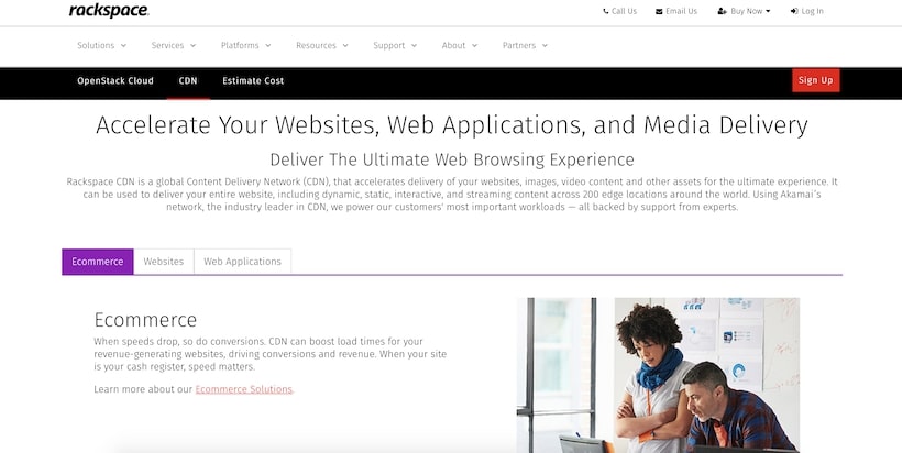 Rackspace CDN Front Page