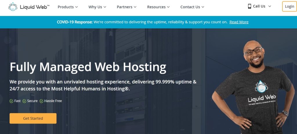 Liquid Web homepage