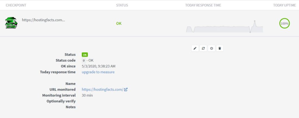 Montastic monitoring service
