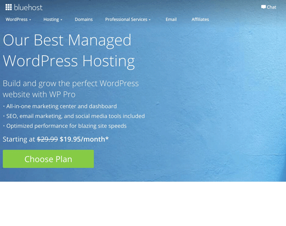 Bluehost WordPressPro